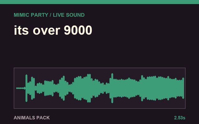 Sound visual reference