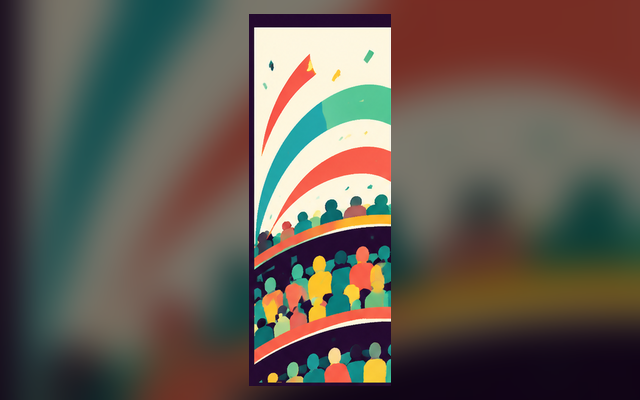 Pocket crowd wave visual reference
